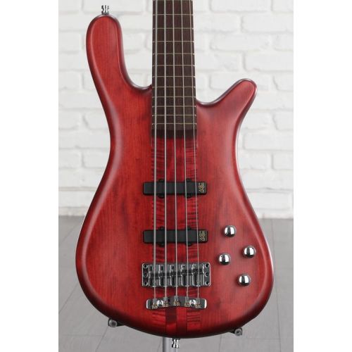  Warwick Pro Series 5 Streamer Stage I Electric Bass Guitar - Burgundy Red