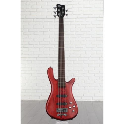  Warwick Pro Series 5 Streamer Stage I Electric Bass Guitar - Burgundy Red