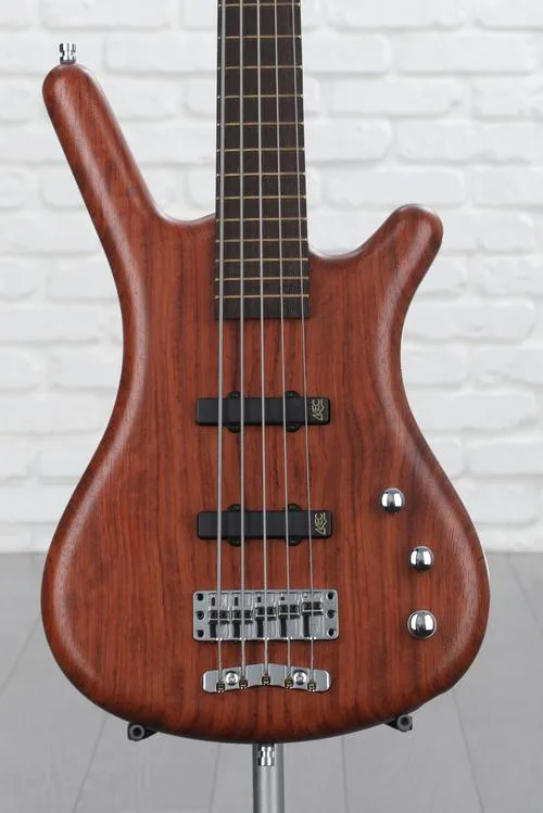 Warwick Pro Series Corvette Standard 5-string Bass Guitar - Natural Bubinga