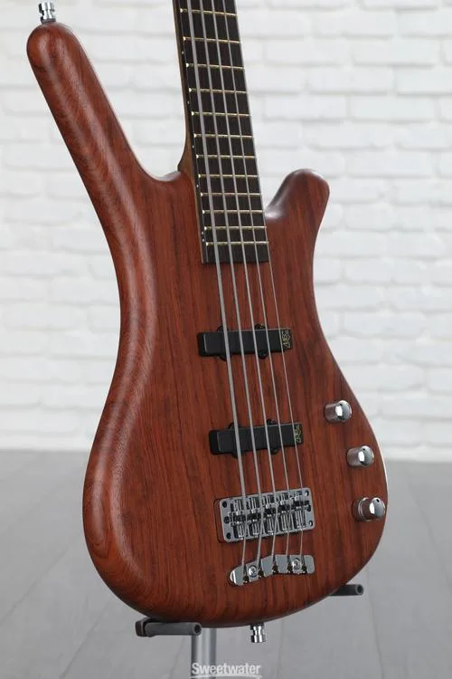  Warwick Pro Series Corvette Standard 5-string Bass Guitar - Natural Bubinga