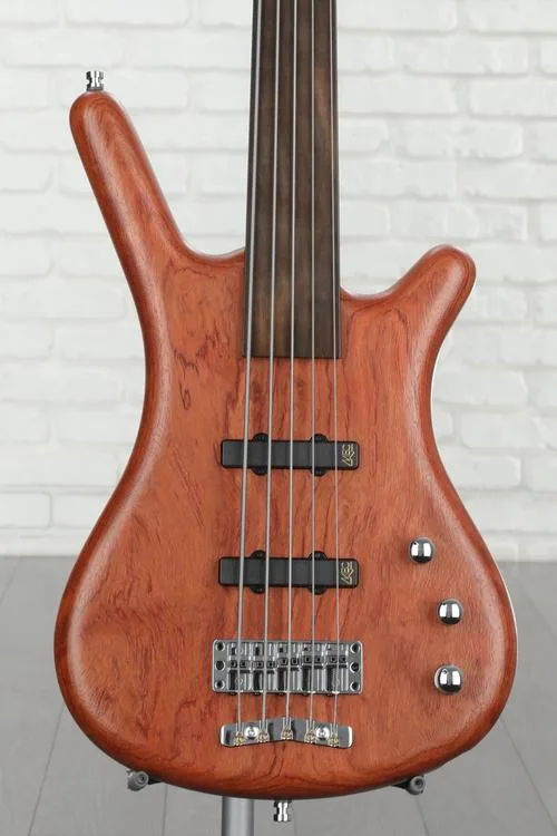 Warwick Pro Series Corvette Standard 5-string Bass Guitar - Natural Bubinga with Ebony Fingerboard