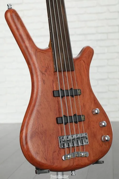  Warwick Pro Series Corvette Standard 5-string Bass Guitar - Natural Bubinga with Ebony Fingerboard