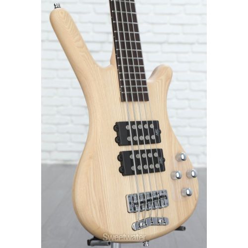  Warwick RockBass Corvette $$ 5-string Electric Bass Guitar - Natural Transparent Satin