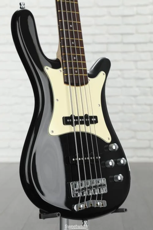  Warwick Pro Series 5 Streamer CV Electric Bass Guitar - Black