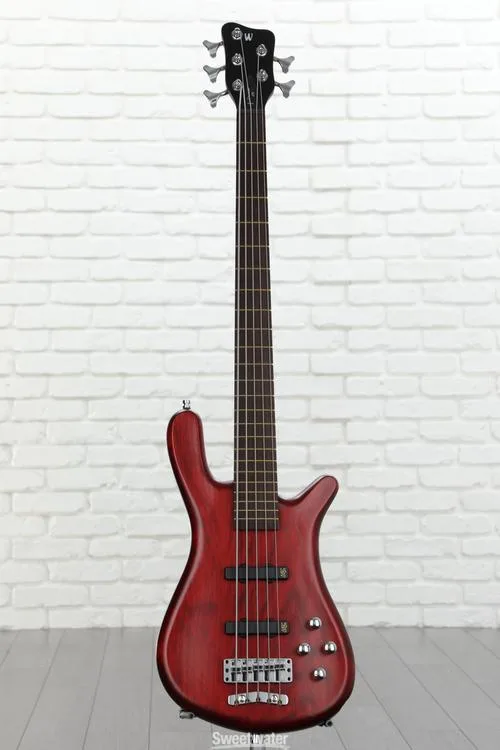  Warwick Pro Series 5 Streamer LX Electric Bass Guitar - Burgundy Red