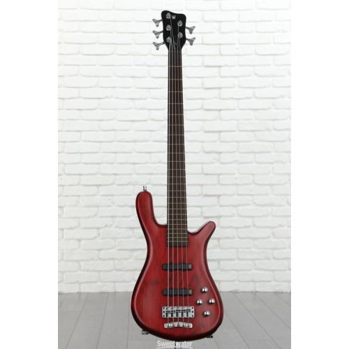  Warwick Pro Series 5 Streamer LX Electric Bass Guitar - Burgundy Red