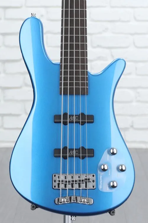 Warwick Rockbass Streamer 5 LX Electric Bass Guitar - Metallic Blue