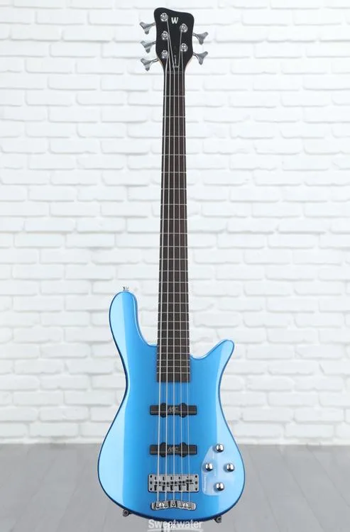  Warwick Rockbass Streamer 5 LX Electric Bass Guitar - Metallic Blue