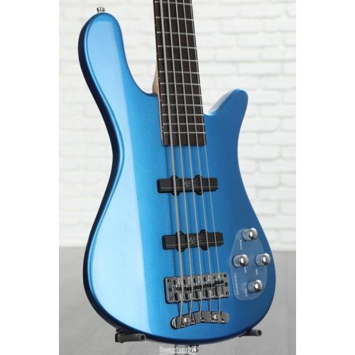  Warwick Rockbass Streamer 5 LX Electric Bass Guitar - Metallic Blue