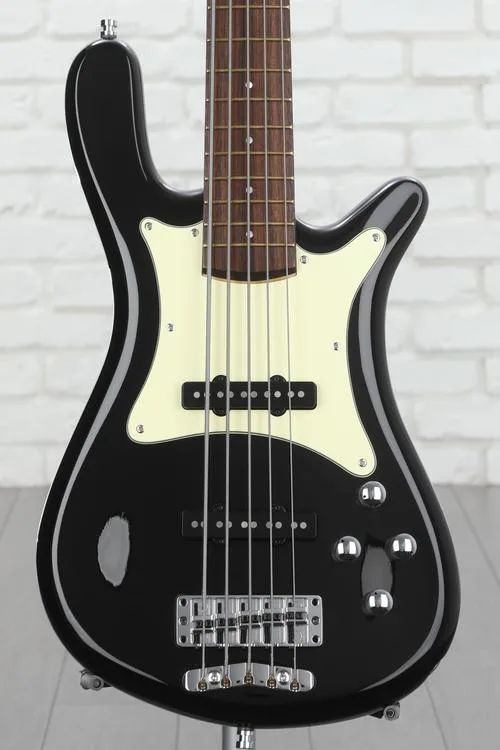 Warwick Pro Series 5 Streamer CV Electric Bass Guitar - Black Demo