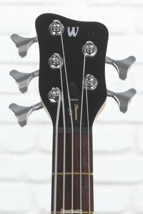  Warwick Pro Series 5 Streamer CV Electric Bass Guitar - Black Demo