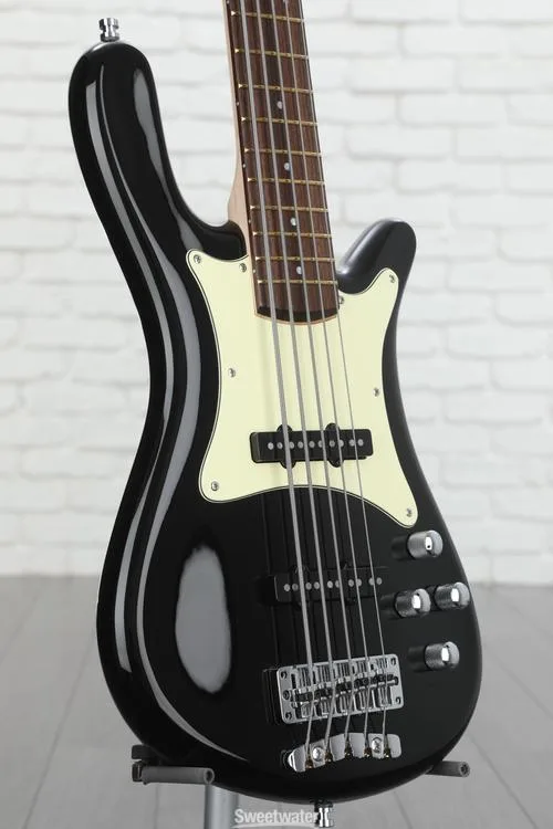  Warwick Pro Series 5 Streamer CV Electric Bass Guitar - Black Demo