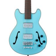 Warwick RockBass StarBass 5-string Hollowbody Electric Bass - Blue High Polish