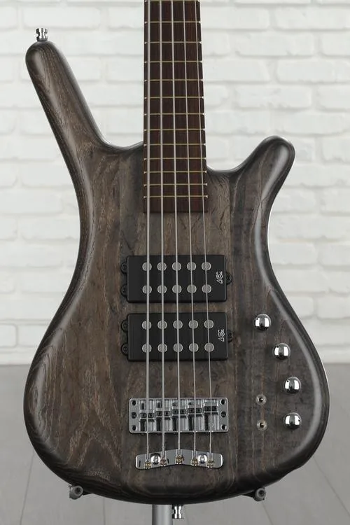 Warwick Pro Series Corvette $$ 5-string Electric Bass Guitar - Nirvana Black Transparent Satin