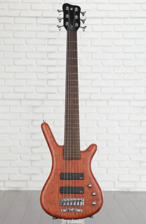  Warwick Pro Series Corvette Standard 6-string Bass Guitar - Natural Bubinga Demo