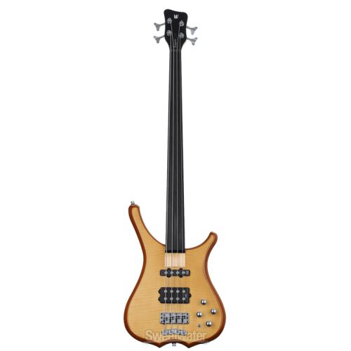  Warwick RockBass Infinity 4-string Fretless Bass Guitar - Natural Transparent Satin