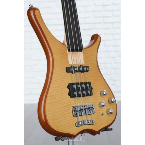  Warwick RockBass Infinity 4-string Fretless Bass Guitar - Natural Transparent Satin