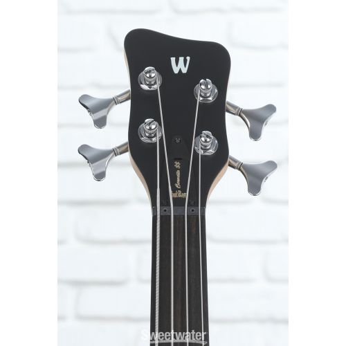  Warwick RockBass Corvette $$ Fretless Electric Bass Guitar - Nirvana Black Transparent Satin