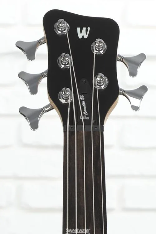  Warwick RockBass Corvette $$ Fretless 5-string Electric Bass Guitar - Nirvana Black Transparent Satin Demo