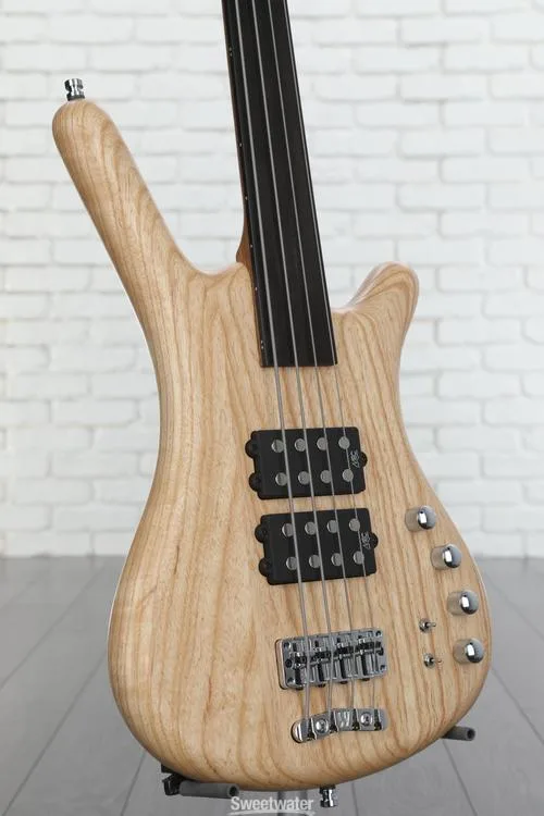  Warwick Pro Series Corvette $$ Fretless Bass Guitar - Natural