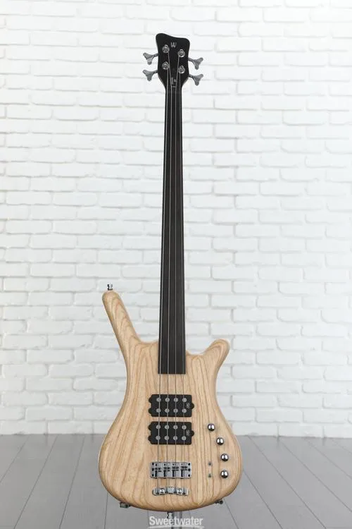  Warwick Pro Series Corvette $$ Fretless Bass Guitar - Natural