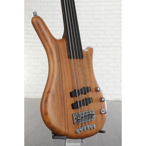  Warwick Pro Series Thumb BO Fretless 5-string Bass - Natural Satin