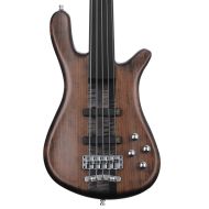 Warwick Pro Series 5 Streamer Stage I Fretless Bass Guitar - Nirvana Black