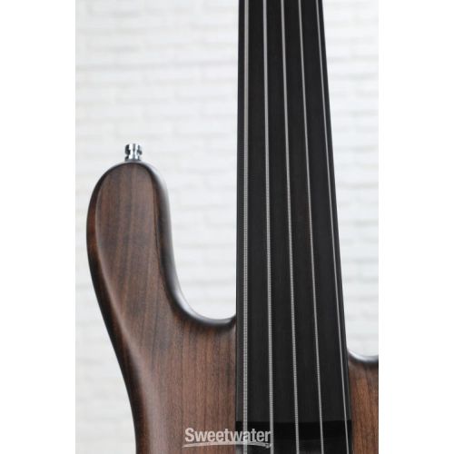  Warwick Pro Series 5 Streamer Stage I Fretless Bass Guitar - Nirvana Black
