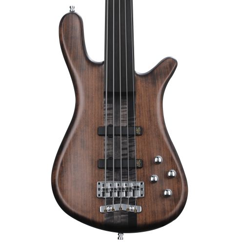  Warwick Pro Series 5 Streamer Stage I Fretless Bass Guitar - Nirvana Black