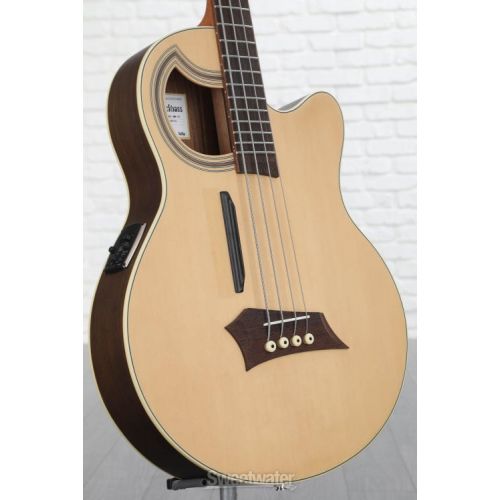  Warwick RockBass Alien Deluxe Hybrid Thinline Acoustic-electric Bass Guitar - Natural