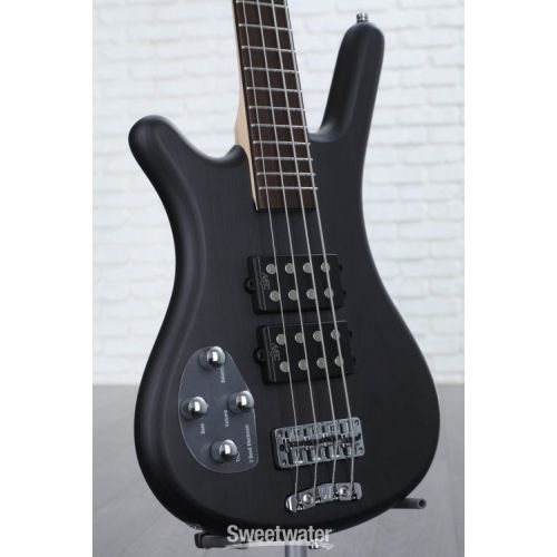  Warwick RockBass Corvette $$ Left-handed Electric Bass Guitar - Nirvana Black Transparent Satin