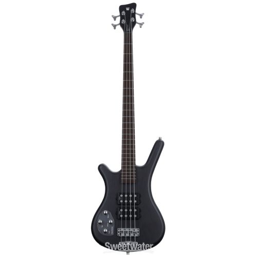  Warwick RockBass Corvette $$ Left-handed Electric Bass Guitar - Nirvana Black Transparent Satin