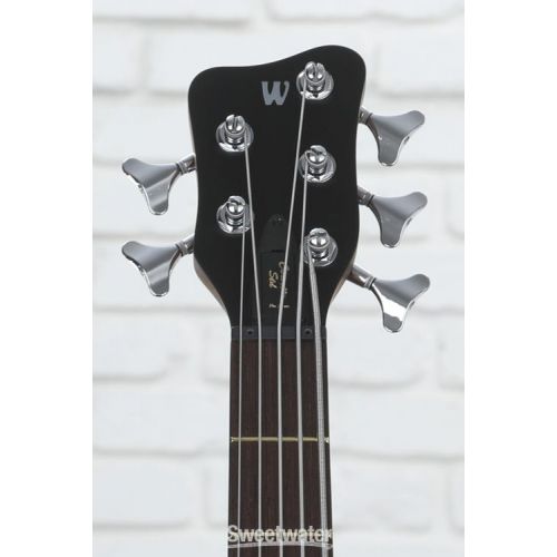  Warwick Pro Series Corvette Standard 5-string Left-handed Bass Guitar - Natural Bubinga