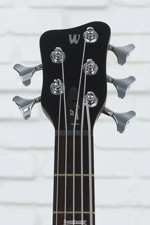  Warwick Pro Series 5 Streamer LX Electric Bass Guitar Left-handed - Transparent Satin