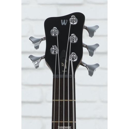  Warwick Pro Series 5 Streamer LX Electric Bass Guitar Left-handed - Transparent Satin