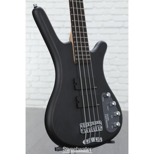  Warwick RockBass Corvette Taranis Bass Guitar - Satin Nirvana Black Transparent