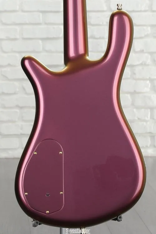  Warwick Custom Shop Streamer Stage I Electric Bass Guitar- Magenta Gold Flip Flop Custom Finish