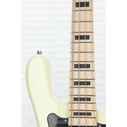  Warwick RockBass Artist Line Adam Clayton 4-string Bass Guitar - Solid Creme White