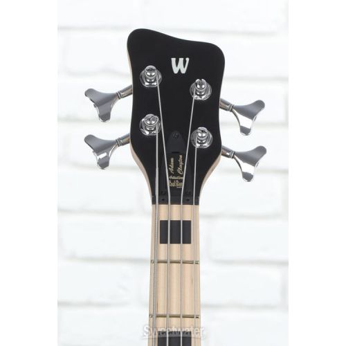  Warwick RockBass Artist Line Adam Clayton 4-string Bass Guitar - Solid Creme White