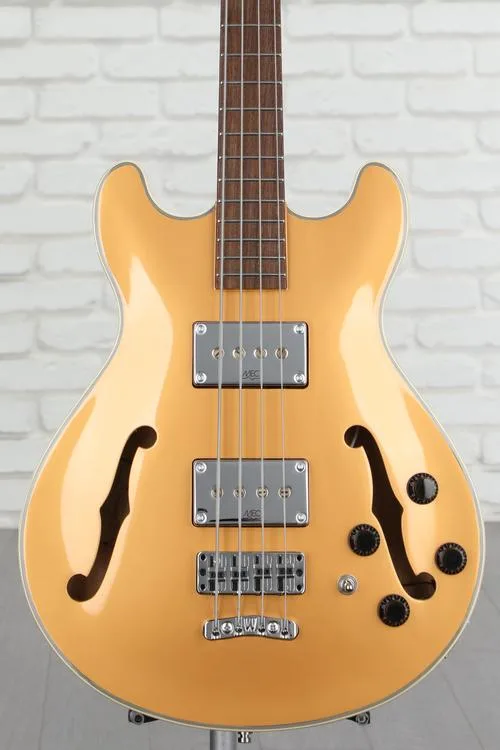 Warwick RockBass Star Bass 4-string Hollowbody Electric Bass - Metallic Gold