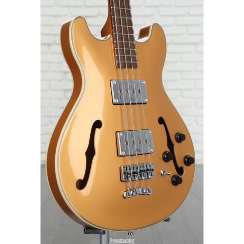  Warwick RockBass Star Bass 4-string Hollowbody Electric Bass - Metallic Gold