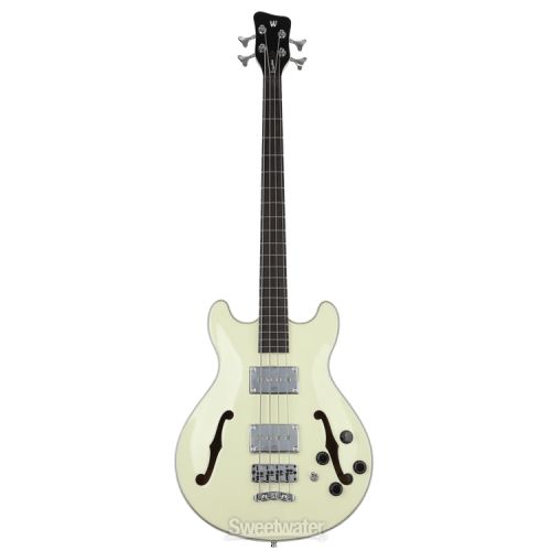  Warwick RockBass Star Bass 4-string Hollowbody Electric Bass - Solid Creme White