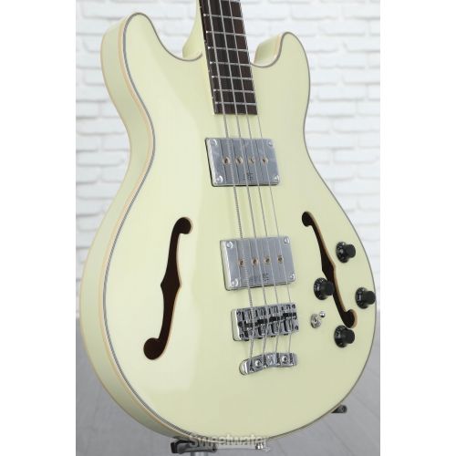  Warwick RockBass Star Bass 4-string Hollowbody Electric Bass - Solid Creme White