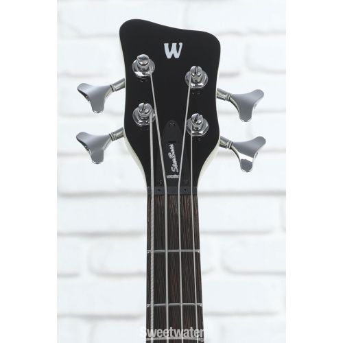  Warwick RockBass Star Bass 4-string Hollowbody Electric Bass - Solid Creme White