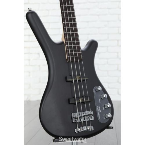  Warwick RockBass Corvette Basic 4-string Bass Guitar - Nirvana Black Transparent Satin