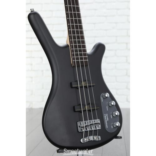  Warwick RockBass Corvette Basic 4-string Bass Guitar - Nirvana Black Transparent Satin