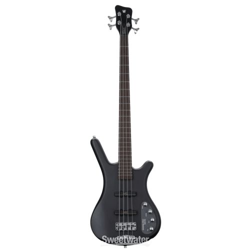  Warwick RockBass Corvette Basic 4-string Bass Guitar - Nirvana Black Transparent Satin