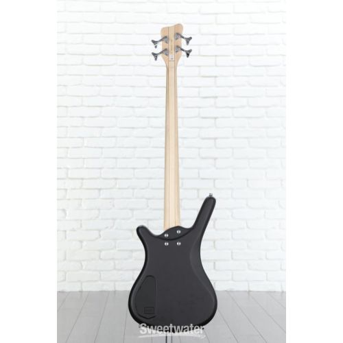  Warwick RockBass Corvette Basic 4-string Bass Guitar - Nirvana Black Transparent Satin