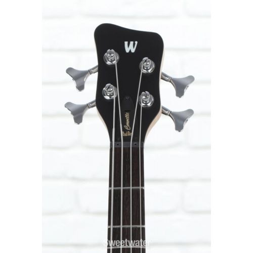  Warwick RockBass Corvette Basic 4-string Bass Guitar - Nirvana Black Transparent Satin