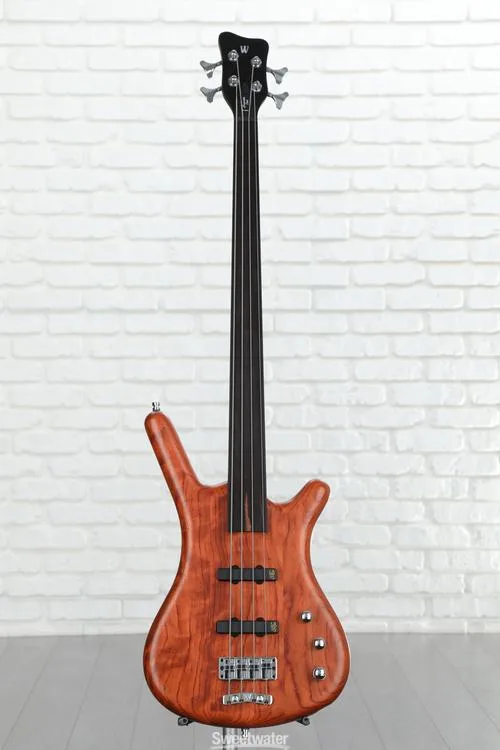  Warwick Pro Series Corvette Standard Fretless 4-string Bass Guitar - Natural with Ebony Fingerboard